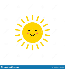 Illustration About Sun Vector Icon Cute Yellow Sun With Smiling Face Emoji Summer Emoticon Vector Illustration Isoalted Sun Doodles Emoticon Illustration