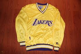 Only 1 available and it's in 11 people's carts. Vintage Los Angeles Lakers Starter Pullover Jacket Rare Gold Purple Men S M Kobe 1861295061