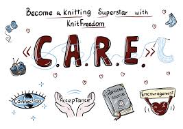 How to start a knitting club for 2 or 200 C A R E Service How We Make You A Knitting Superstar Knitfreedom Com