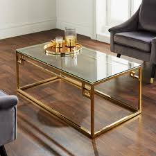 Now, it is time to style it! Modern Gold Stainless Steel Metal Rectangular Coffee Table All Home Living