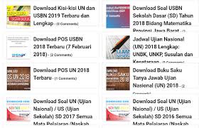 Coba kalian download arsip soal ujian nasional tahun 2017 pada link di bawah. Download Gratis Soal Un Sd Smp Sma Ptn 10 Tahun Terakhir
