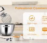 8.4QT Commercial Stand Mixer 800W with Aluminum Die Casting Meets the Standard of NSF/ANSI 8-2023, Mixers Kitchen Electric Stand Mixer with Stainless ...