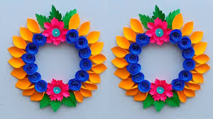 #paperwallhanging#paperflower#walldecora beautiful decoration for your home. Wall Paper Decoration Ideas