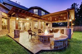 Top view of seating area with chairs and a table on an. Custom Decks Pergolas Houston Dallas Katy Texas Custom Patios