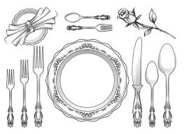 Assiette et couvert dessin : 30 391 Assiettes Et Couverts Vectores Ilustraciones Y Graficos 123rf