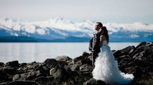 Nathan And Lilian S Cruise Ship Destination Wedding In Alaska U S Photo Taken Near The Shrine Of S Alaska Wedding Alaska Wedding Photographer Alaskan Wedding