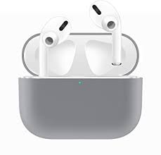 Amazon Com Hatalkin Case Compatible With Airpods Pro Case Premium Silicone Airpod Pro Case Protective Cover For Airpods Pro Airpods 3 Front Led Visible Won T Affect Wireless Charging Light Gray Electronics