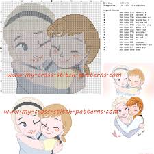 Free patterns / free patterns / free cross stitch patterns. Little Anna And Elsa Cross Stitch Pattern Free Cross Stitch Patterns Simple Unique Alphabets Baby