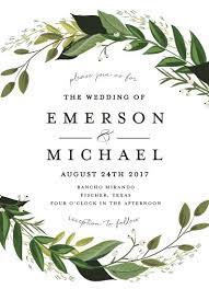 Wedding Invitations Vines Of Green By Susan Moyal Green Wedding Invitations Foil Pressed Wedding Invitations Green Bridal Showers