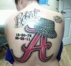 Check out our crimson tide selection for the very best in unique or custom, handmade pieces from our shops. Alabama Crimson Tide Tattoo Someone S Dedicated Alabama Tattoos Tattoos For Daughters Tattoos