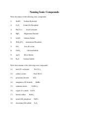 A) ci b) ci4 c) c41 d) ci3 e) c214 54) what is the formula of carbon tetr. Naming Ionic Compounds Docx 1 Naohsodiumhydroxide 2 Co3p2cobalt Ii Phosphide 3 Pb Co3 2leadcarbonate 4 5 6 Nh4 7 Feoiron Ii Oxide 8 Caso4 Calcium Course Hero