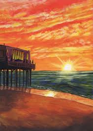 Sunsets landscape watercolor painting print by slaveika aladjova, illustration, contemporary, nature art, landscape, original • printed especially for you! 60 Easy Acrylic Painting Ideas For Beginners On Canvas Artistic Haven