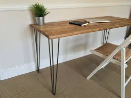 Rustic Wooden Desk 120cm Wide Made From Reclaimed Scaffold Etsy In 2020 Wooden Desk Rustic Wooden Desk Rustic Wooden Coffee Table