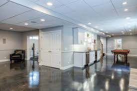 What you'll need as any general contractor knows, a concrete basement floor must be level, and it must be poured in sections to prevent cracking. 75 Beautiful Concrete Floor Basement Pictures Ideas July 2021 Houzz
