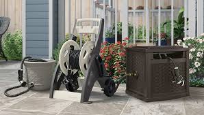 The pot is given a stunning green finish that gives it its antique look. Hose Reels 101 Suncast Corporation