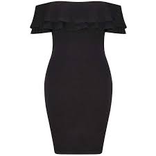 Miss Selfridge Petites Frill Bodycon Dress Bodycon Cocktail Dress Off Shoulder Cocktail Dress Petite Cocktail Dresses