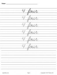 Number Tracing Handwriting Worksheets Handwriting Worksheets Handwriting Analysis Cursive Handwriting