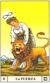 La Fuerza- Interpretación-Carta Tarot Arcanos Mayores-TarotEspana