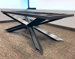 Industrial Table Base Dining Room Table Etsy Metal Table Base Metal Table Industrial Dining Table