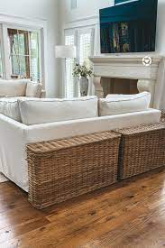 Behind The Sofa Extra Large Baskets For Toy Storage Are On Sale Storage Furniture Living Room Farm House Living Room Pottery Barn Living Room