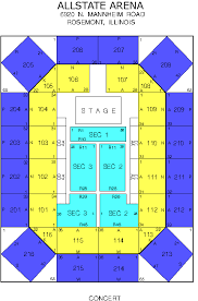 Rosemont Arena Seating Chart Allstate Arena Seating Chart