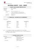 A material safety data sheet (msds) is a document that contains information on the potential hazards (health, fire, reactivity and environmental) and how to work safely with the chemical product. Material Safety Data Sheet Material Safety Data Sheet Pdf Pdf4pro