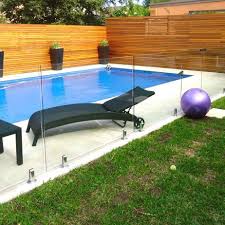 Glass And Wood Pool Fencing Backyard Fences Pool Fence Pool Landscaping