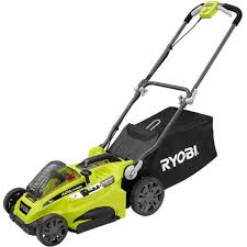 Riding lawn mowers walk behind mowers. 40v 16 Mower With 4ah Battery Charger Ryobi Tools