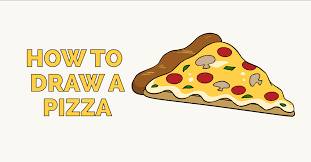 How To Draw A Pizza Really Easy Drawing Tutorial Hungry woman eating fast food. how to draw a pizza really easy