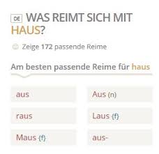 Maus schau dir alle 35 reime auf haus an! Woxikon Wortsuche Im Internet Reime Spruche Synonyme Webschatz Ch
