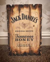 Jack Daniels Honey Sign Whiskey Board Man Cave Decor For Him Etsy Jack Daniels Decor Jack Daniels Man Cave Decor