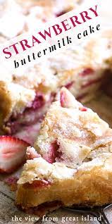 Strawberry Buttermilk Cake Buttermilk Recipes Strawberry Recipes Desserts