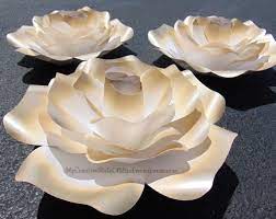 I am so proud of my diy large paper sunflower because it was a challenge to create it from cardstock, especially the center part. Spray Painted Rose Paper Flowers Large Paper Flowers Diy Spray Paint