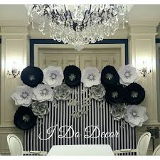 Paper Flower Backdrop Navy Blue White And Silver Paper Flower Wall Durban Paper Flower Backdrop Wedding Paper Flower Backdrop Wedding Paper Flower Backdrop
