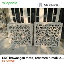 Tulangan yang digunakan dan harga dari. Jual Grc Krawangan Motif Ornamen Rumah Ornamen Krawangan O8i3i588476i Grc Dengan Harga Rp 700 000 Dari Toko Online Artdirahmag Ornamen Rumah Desain Furnitur