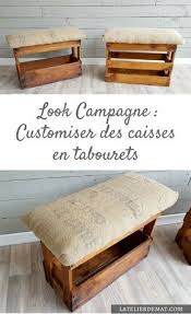 Customiser Des Caisses A Vin En Tabourets Style Campagne L Atelier De Mat Caisse A Vin Deco Caisse De Vin Tabouret A Faire Soi Meme