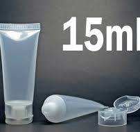 Empty Tubes Clear Cosmetic Cream Lotion Containers 15ml