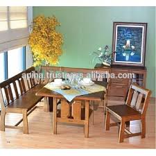 Benches with dining tables are also suitable for casual dining restaurants for a more communal dining experience. Kitchen Kitchen Table Bench With Backrest