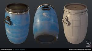 Plastic Barrel Prop Thomas Dempsey Game Props Prop Design Props