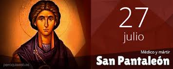 In the middle ages he came to be regarded as the patron saint of physicians and midwives, and became one of the fourteen guardian martyrs. San Pantaleon Parroquia La Santisima Trinidad Malaga