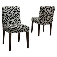 Adesso gr2100 hahn 27 wide scandinavian style accent chair with zebra wood legs and nailhead trim white indoor furniture chairs accent build, inc. Set Of 2 Black And White Zebra Print Dining Chairs