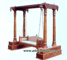 Jhula Teak Wood Swing Jodhpur Handicrafts Used Sofa For Sale In Akbarpura Hyderabad Secunderabad Click In Wooden Sofa Designs Indian Swing Wooden Swings