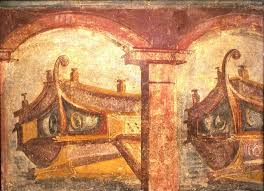 Pompeii Painting Ships In Harbour Wall Painting Naples Archaeological Museum Ancient Paintings Greek Art Roman Painting