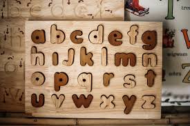 Each wooden letter from this alphabet puzzle can stand alone to form the simple words or just to play with them. Q Toys Lowercase Alphabet Puzzle Natural Cruise Kids Children S Toys Subscription