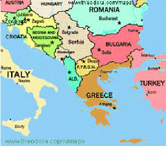 The term albania is the medieval latin name of the country. Map Of Albania And Surrounding Countries Source Www Theodora Com Maps Download Scientific Diagram
