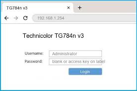 Hackers know this and always try to access your network with these preconfigured passwords. 192 168 1 254 Technicolor Tg784n V3 Router Login And Password