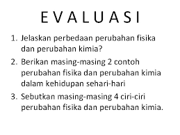 Perubahan Materi Perubahan Fisika Perubahan Kimia Oleh Ida