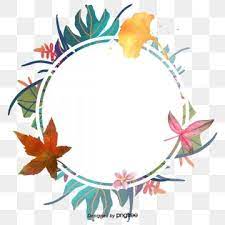 Vector Png Summer Border Summer Flowers Watercolor Flowers Watercolor Border Hand Painted Flowers Wa Floral Wreath Watercolor Flower Border Png Floral Painting