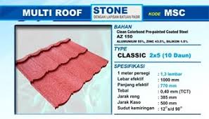 Daftar harga genteng beton 2016 jual rangka atap baja ringan berkwalitas. Genteng Metal Multiroof Jember