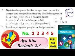 16092020 kunci jawaban seni budaya kelas 7 semester 1. Ayo Kita Berlatih 2 3 Nomor 1 2 3 4 5 Kelas 7 Smp Mts Himpunan Matematika Paket Bse Halaman 130 131 Youtube